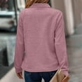 thumbnail image 4 of Gubotare Womens Sweatshirt Casual Long Sleeve Half Zip Pullover Lightweight Sweatshirts Tops Fall Fashion Outfits 2025 (Pink,M), 4 of 9