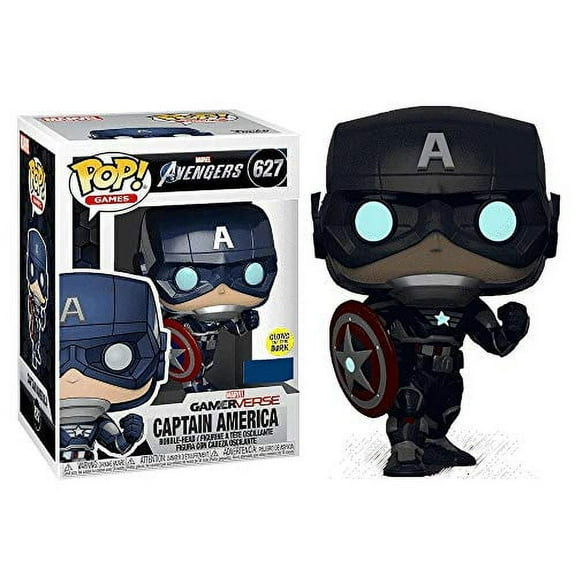 627 Captain America - Glow - Marvel Avengers Game Funko POP