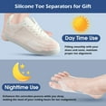 thumbnail image 5 of Bunion Corrector for Women & Men Big Toe, Adjustable Knob Bunion Splint for Pain Relief, Hallux Valgus Correction, Black, 5 of 10