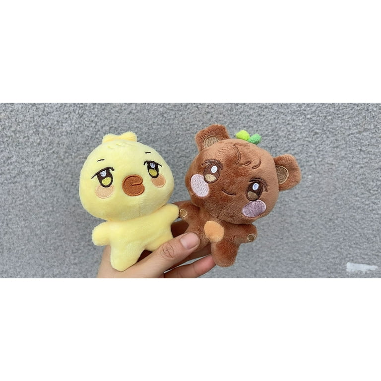 Kpop ATEEZ X ANITEEZ Plush Keychain, Plush Doll JJONGbear Cartoon
