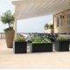 thumbnail image 4 of Yeshouse Macetero grande de metal para plantas de exterior, rectangular de acero resistente con montaje a presión para jardín, patio y jardín, 4 of 5
