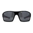 thumbnail image 1 of Locs Lunettes de Soleil Oversize pour Hommes Biker Noir Rouge, 1 of 4