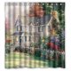 thumbnail image 1 of ABPHQTO Castle House Yard Flower Cortina de ducha de estilo cálido Cortina de ducha impermeable 160x180 cm, 1 of 2