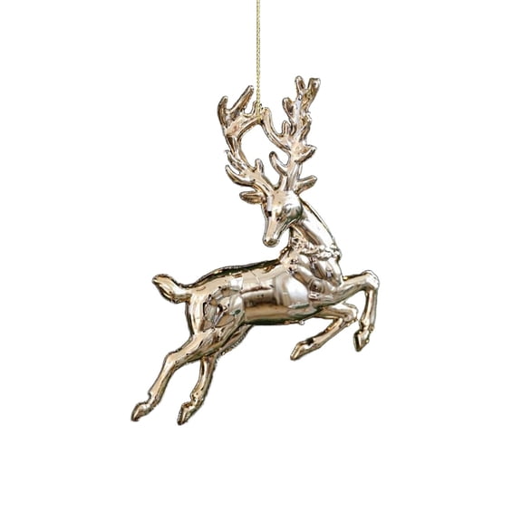 WMGHA Acrylic Gold Ballerina Ornament, Christmas Tree Ornaments Acrylic Clear Hanging Crystals for Christmas Decor Hand Blown Art Ornaments with Ropes for Xmas Party Decorations