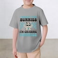 thumbnail image 2 of NAFUU Toddler Boy T-Shirts Easter Cartoon Rabbits Prints O-Neck Short Sleeve Tees For Children Youth Stylish Top Going Out Tops For Boys Sizes 12-13 Years, 2 of 4