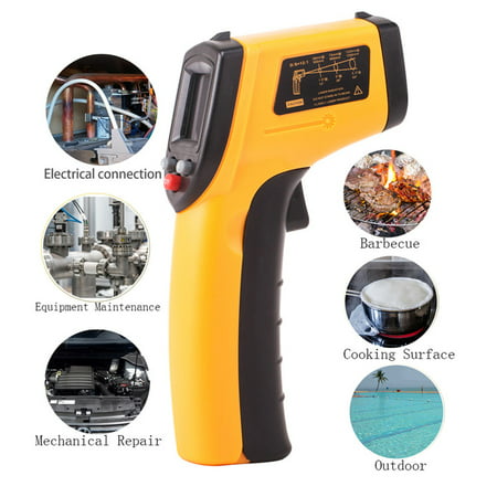 Digital Laser Infrared Thermometer Non-contact Temperature Gun -58 F-deg ~626 (Best Laser Temperature Gun)