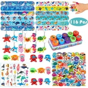 Sytle-Carry 116 Pcs Party Favors for Kids Sea Animal Party Favors Birthday Party Supplies Carnival Prizes Prize Box Gift Goodie Bag Fillers