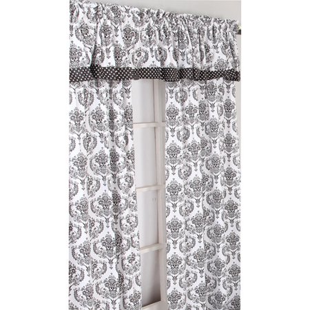 Bacati Classic Damask Curtain Panel 42 X 84 Inches 100 Cotton