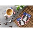 thumbnail image 3 of Carolines Treasures BB2160FC American Flag and Japanese Chin Foam Coaster Set of 4 3 1/2 x 3 1/2 multicolor, 3 of 3