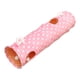 thumbnail image 2 of Túnel de juguetes para gatos con pelotas colgantes, tubo de entrenamiento, escondites, suministros para hacer ejercicio Rosa, 2 of 8