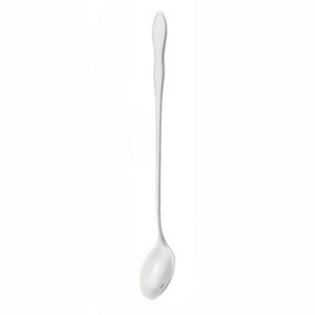 

Kinaerty Long Handle Mixing Spoon Stainless Steel Soup Coffee Ice Cream Honey Milk Coffee Scoop Kitchen Utensil Cutlery Flatware