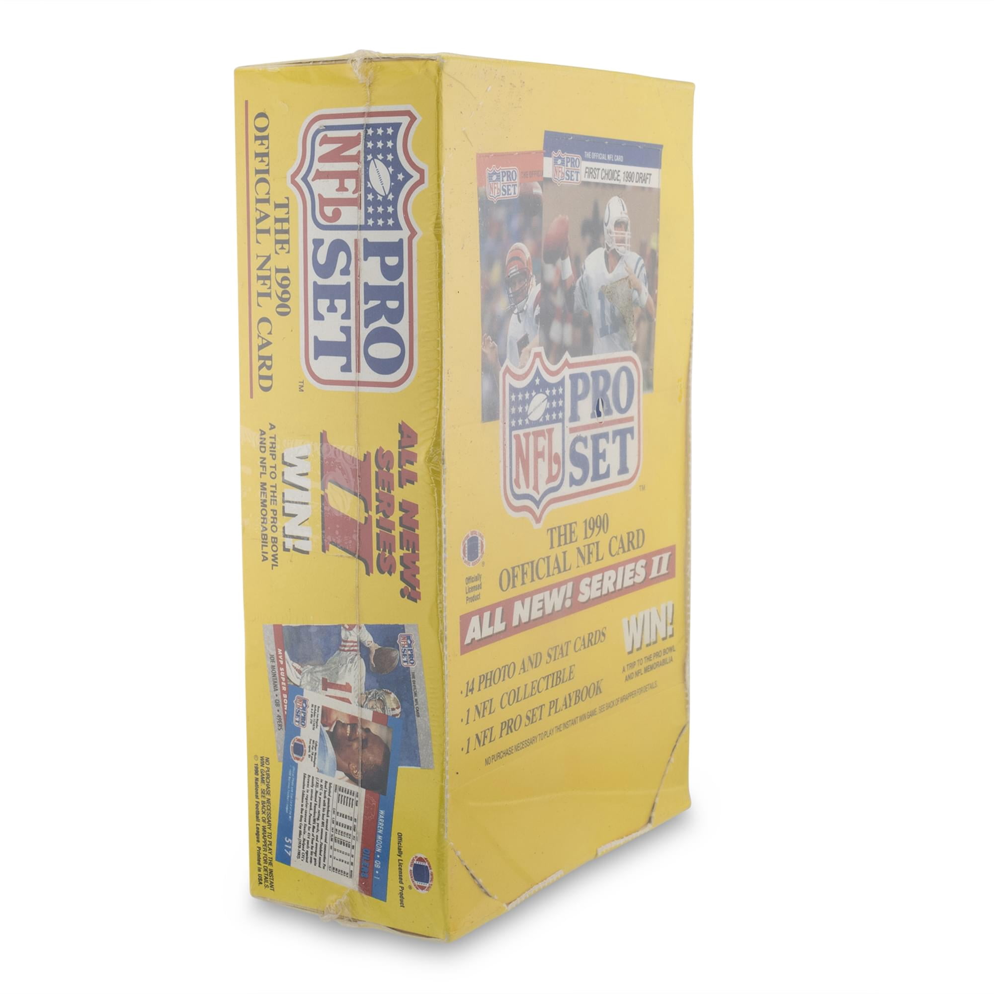 NFL Leaf 1990 Pro Set Football Series 2 Trading Card WAX Box (36 Packs)