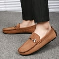 thumbnail image 5 of Men's Casual Loafers Slip On Leather Shoes Lightweight Driving Shoes Moccasins Classic Penny Loafer Flats Boat Shoes, 5 of 10