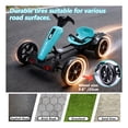 thumbnail image 5 of GDF Studio 12V Foldable Electric Kids Go Kart with Adjustable Seat, VA Wheels, Light Blue, 5 of 9