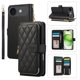 thumbnail image 1 of YEYKX Cartera for iPhone Air de 6,5 Pulgadas con Correa para Muñeca/hombro, 9 Ranuras para Tarjetas, Monedero con Cierre, Soporte de Cuero de Lujo, Funda Cell Phone a Cuadros, Negro, for iPhone Air, 1 of 10