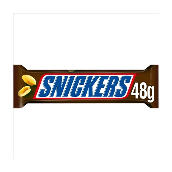 Snickers Caramel, Nougat, Peanuts & Milk Chocolate Snack Bar 48g (pack of 48)