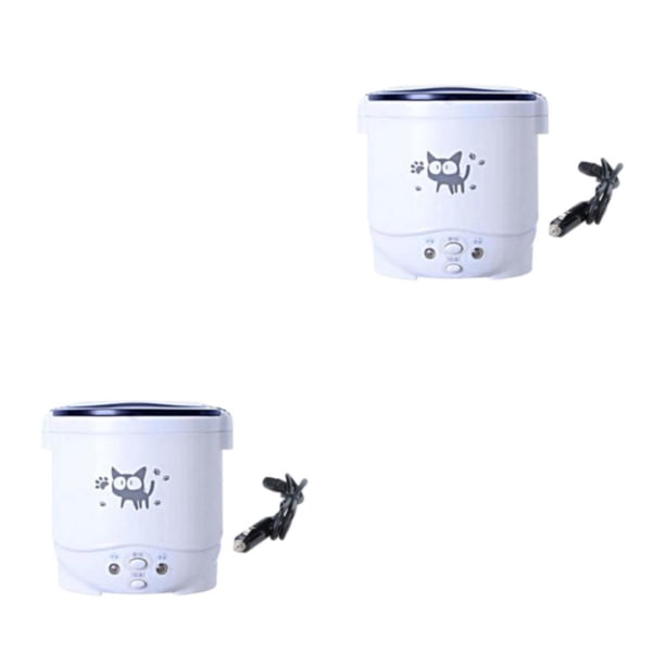 Yuarrent Olla arrocera eléctrica pequeña de 1L multifunción para coche de viaje Type1 NO1