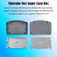 thumbnail image 4 of Caparazón Juego de carcasa de cartucho de consola de juegos para N64 accesorios de Kit de carcasa de repuesto, 4 of 8