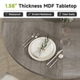 thumbnail image 5 of MARNUR Round Dining Table for 4 Persons 47" Modern Kitchen Table for Dining Room Kitchen, Gray (Only Table), 5 of 7