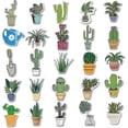 thumbnail image 5 of 50 Uds. Calcomanías coloridas pegatinas de árboles y plantas pegatinas impermeables para matraz portátil botella de agua pegatinas de vinilo estéticas bonitas, 5 of 5