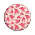 thumbnail image 3 of PUREYAH Wonderful Bird Pink Silhouette Rv Spare Tire Cover, Wheel Covers Protectors Universal Fit for Camping Travel Trailer Truck 15 inch, 3 of 6