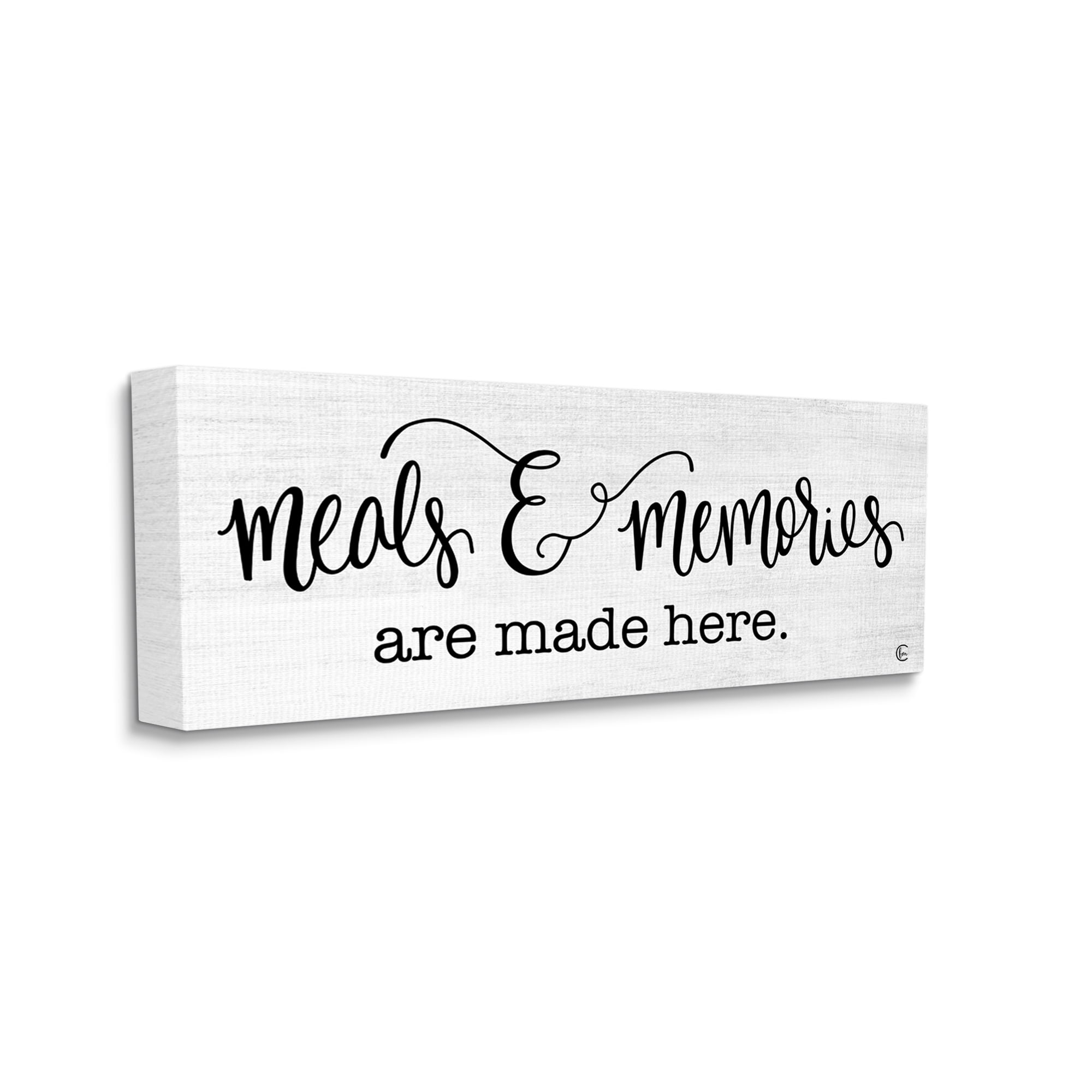Stupell Industries Meals & Memories Kitchen Food & Beverage Painting Gallery Wrapped Canvas Print Wall Art, 30 x 13