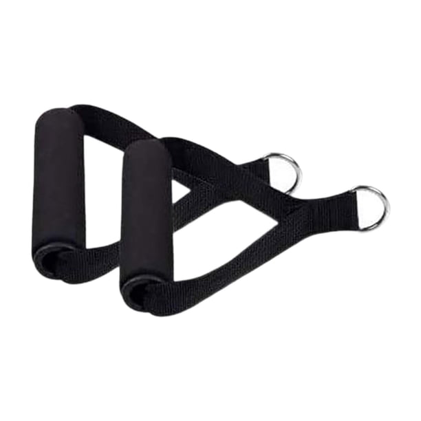 2 manijas de banda de resistencia, anillos en D, manija de correa de ejercicio para gimnasio en casa, reemplazo de entrenamiento de fuerza resistente