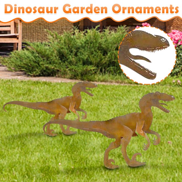 Ganfancp Dinosaurio Valla de Metal Jardín Pila Patio Al Aire Libre Decoración Del Hogar Ofertas y Liquidaciones 1X Colgante