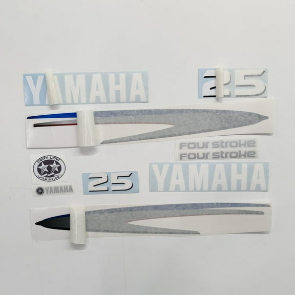411 Decals Aftermarket Replacement for Yamaha 25 Four Stroke (2002-2006) Outboard Decal (Sticker) Set