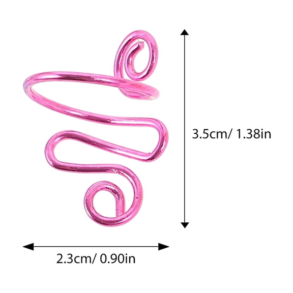 Toyvian 5Pcs Cast Iron Crochet Rings Assorted Color Metal Yarn Tension Rings for Smooth Knitting Projects