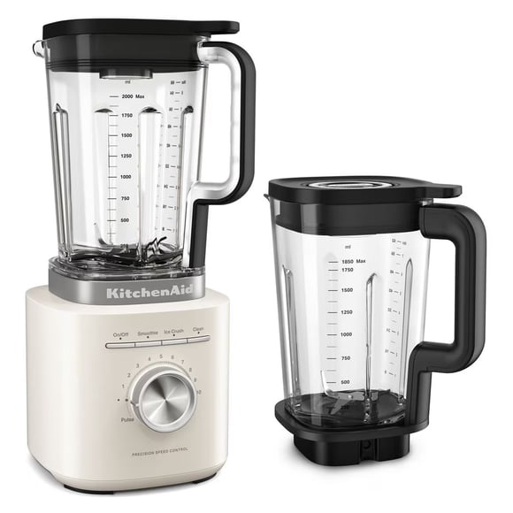 Set Licuadora Pure Power KitchenAid Duo Jar 2 L y 1.8 L Porcelain White