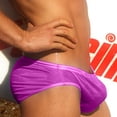 thumbnail image 4 of Men's Beach Solid Color Swimming Trunks - Breathable Nylon/Spandex, Quick-Dry, Beach/Sport, 4 of 5