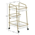 thumbnail image 5 of BarberPub 3-Tier Utility Cart with Storage Shelf, 5 of 10