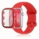 thumbnail image 1 of Correa de Silicona con Funda Protectora de Cristal para Apple Watch, Compatible con Todas las Series, 1 of 4