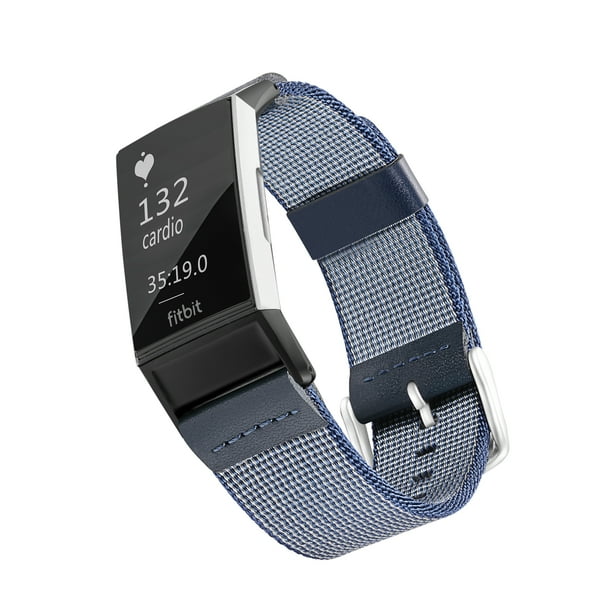WITHit Woven Nylon Band for Fitbit® Charge 3™ Blue