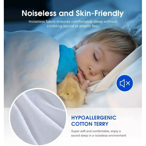 Kids waterproof mattress protector top