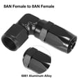 thumbnail image 4 of AN8 90 Degree Swivel Coupler 90 Degree Hose Union 6061 Aluminum Alloy Fuel Line Car Fuel Oil Hose End Fitting Adaptor, 4 of 6