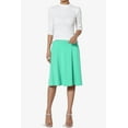 thumbnail image 6 of Women's PLUS Simple Foldover Stretch A-Line Flared Knee Length Skirt Comfy Stylish, 6 of 7
