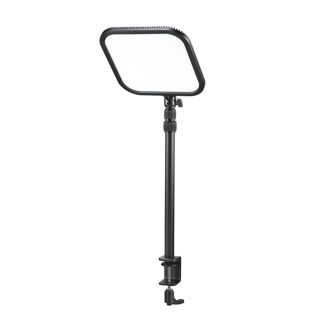 Godox ES30 E-sports LED Light Panel with C-Clamp Desk Mount Light Stand 35W 2800K-6500K Bi-color Temperature Dimmable APP Wireless Control for Game Streaming Video Conference Lighting