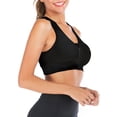thumbnail image 6 of YouLoveIt Women Sports Bra, 3 pack Zipfront Padded Cups Comfort Sports Bra Zip Front Mesh Racerback Sports Bra  Active Gym Yoga Workout Sports Bras, 6 of 7