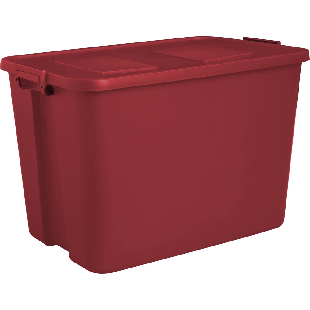 Sterilite 32Gallon Plastic Latch Tote, Infra Red