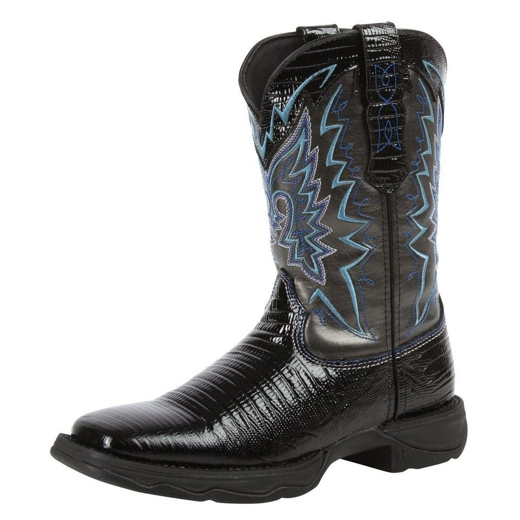 durango oiled black leather western boot