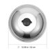 thumbnail image 2 of Cubierta de olla de 1pc Cubierta de olla de vidrio de acero inoxidable Tapa de la olla de vidrio transparente HOMEMAXS 10419311-MX, 2 of 6