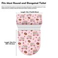 thumbnail image 7 of COEQINE Toilet Lid Dust Cover Set Easy Installation Machine Washable Stretchable with a 2-Piece Toilet Cover Set, Car Donut Ice Cream Strawberry Pink, 7 of 7
