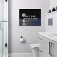 thumbnail image 5 of Give It to God and Go to Sleep Sign Canvas Wall Art Quiet Sea Moon Pictures for Bedroom Wall Decor Christian Religious Inspirational Painting Print Artworks Home Decor Framed for Living Room 16"x12", 5 of 7