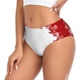 thumbnail image 2 of Balery Winter Christmas Snowflake Ropa Interior de Algodón para Mujer con Dibujo – Braguitas Cómodas y Elásticas, Estilo Clásico-XX-Large, 2 of 6