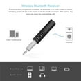thumbnail image 6 of H-Z-J Black Wireless Bluetooth Receiver 5.0 Adapter Jack 3.5mm Wireless Receiver Adapter Auto AUX Kit Car For PC Music MP3 Speaker Headphone, 6 of 7