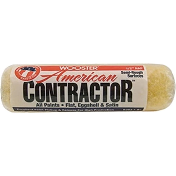 Wooster Brush Company R363 9 in. American Contractor 0.5 in. Roller Cover Side Stack