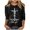 Black, variant on Women Easter Day Tops Jesus Cross Printed Tee Casual Christian Blouse 3/4 Sleeve T-Shirt Religious Blouses
