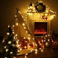 thumbnail image 3 of Christmas Snowflake String Lights, 49 ft 100 LED Connectable Christmas Fairy Lights with 8 Modes, Waterproof Plug in Snowflake Lights for Christmas Party Home Christmas Tree Decorations (Warm White), 3 of 7